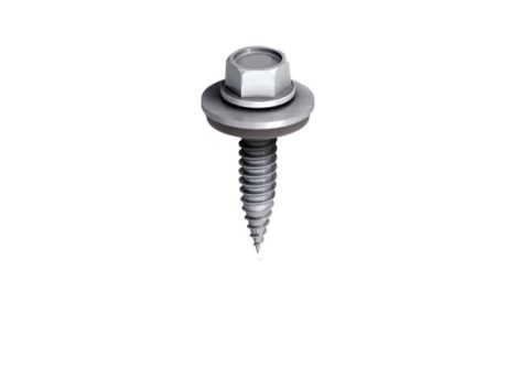 Surub autofiletant + garnitura 6x25mm pentru montaj sina trapezoidala