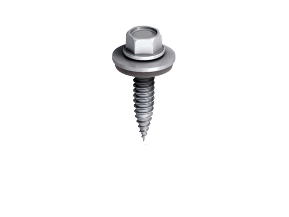 Surub autofiletant + garnitura 6x25mm pentru montaj sina trapezoidala
