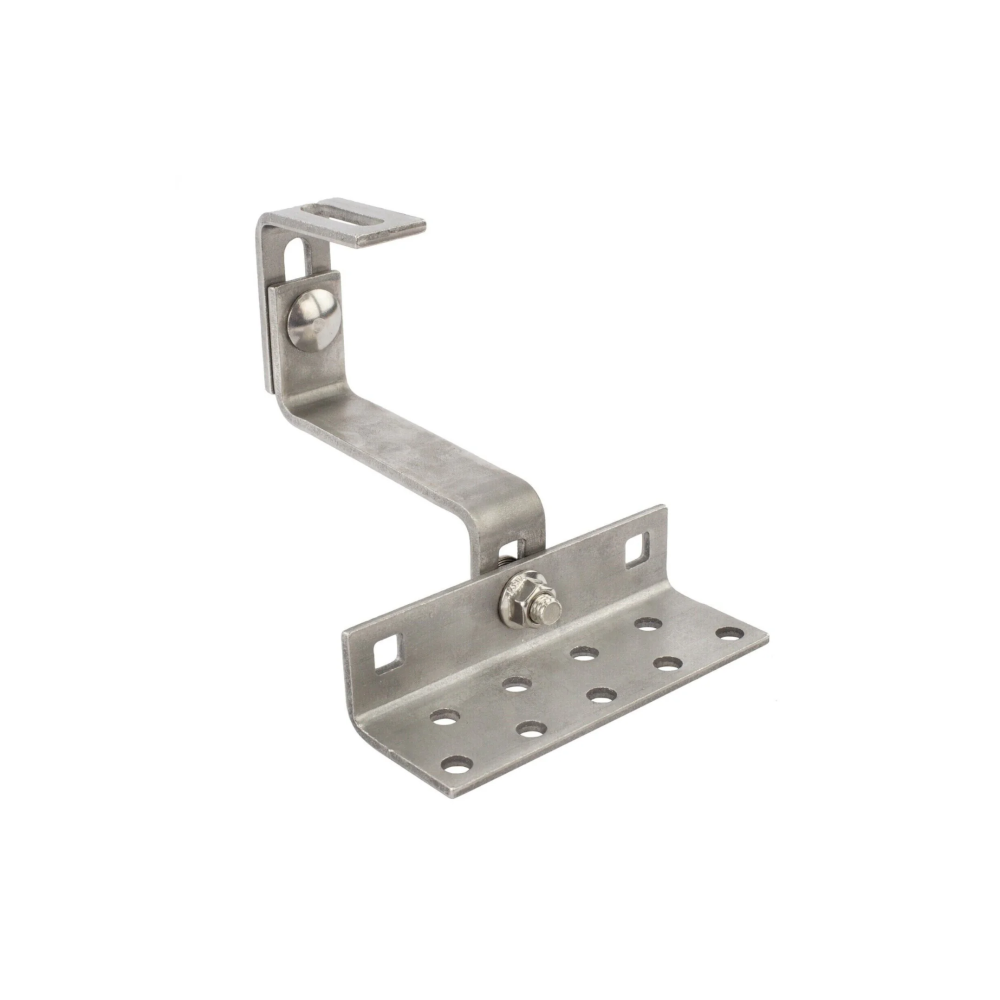 Cârlig dublu reglabil pentru panouri fotovoltaice – unghi 150