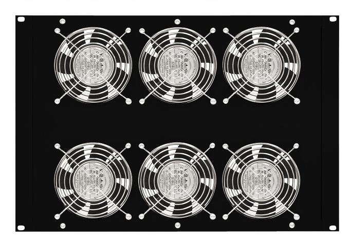 Unitate cu 6 ventilatoare și termostat, 19", 4U, RAL9005
