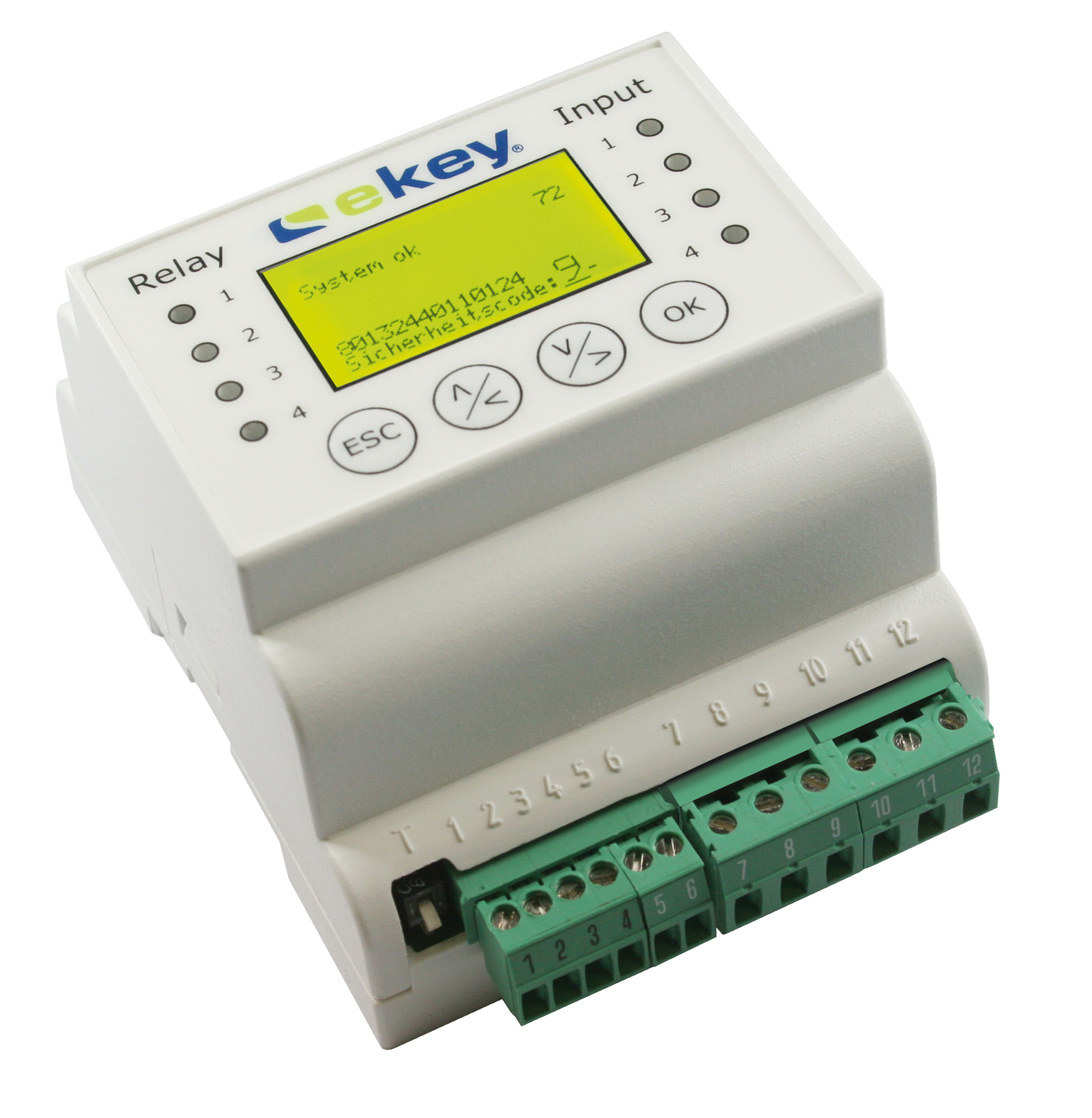 Panou casnic de control 1 cu taste, montaj pe şină DIN