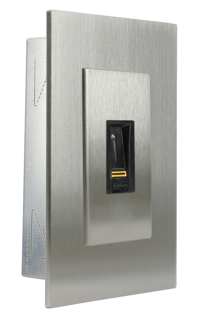 Set încastrat pt. scanner de amprente IN, din oţel inoxidabi