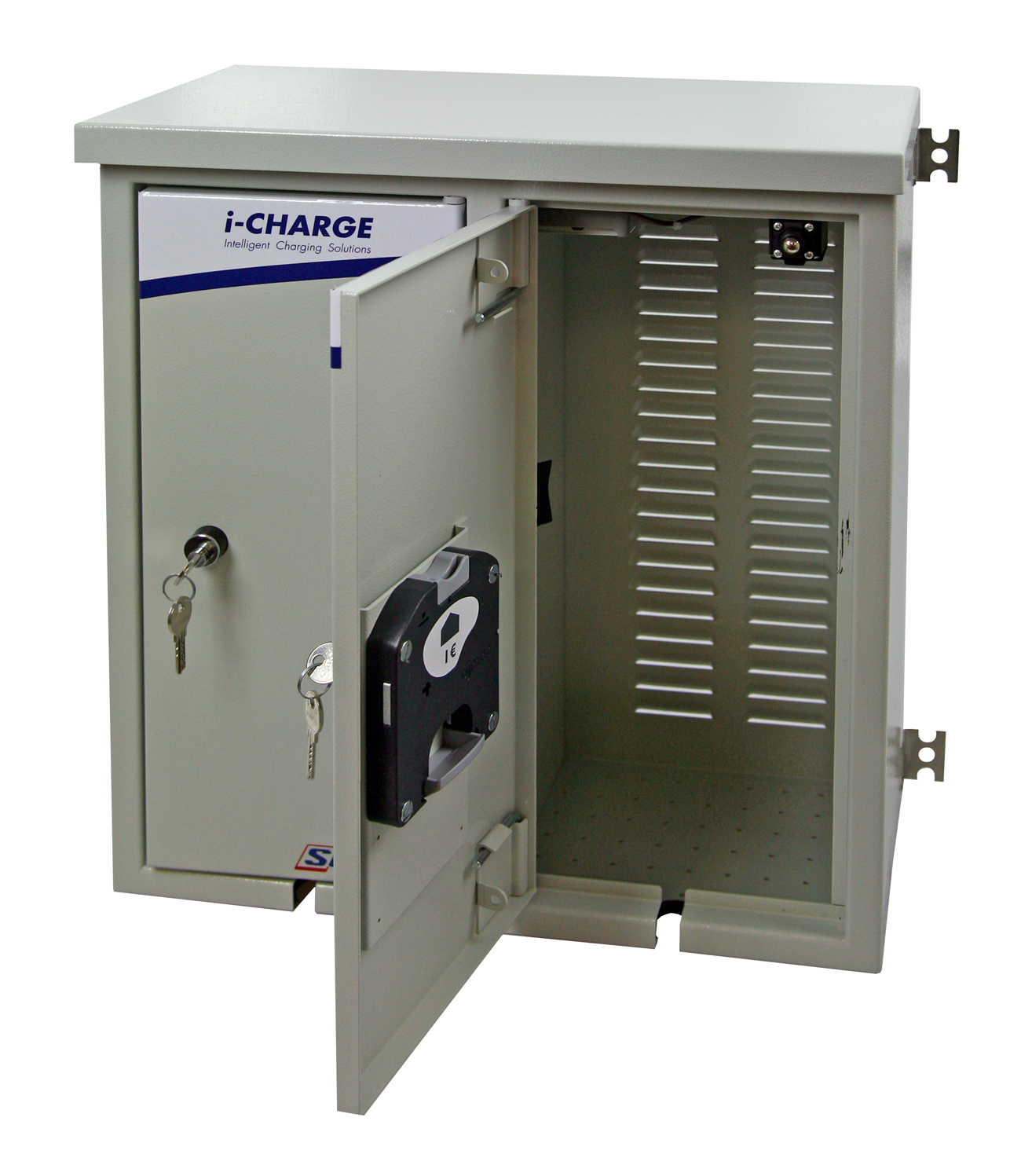 i-CHARGE easy pack 2x Schuko 3,7kW, cu încuietoare ușă