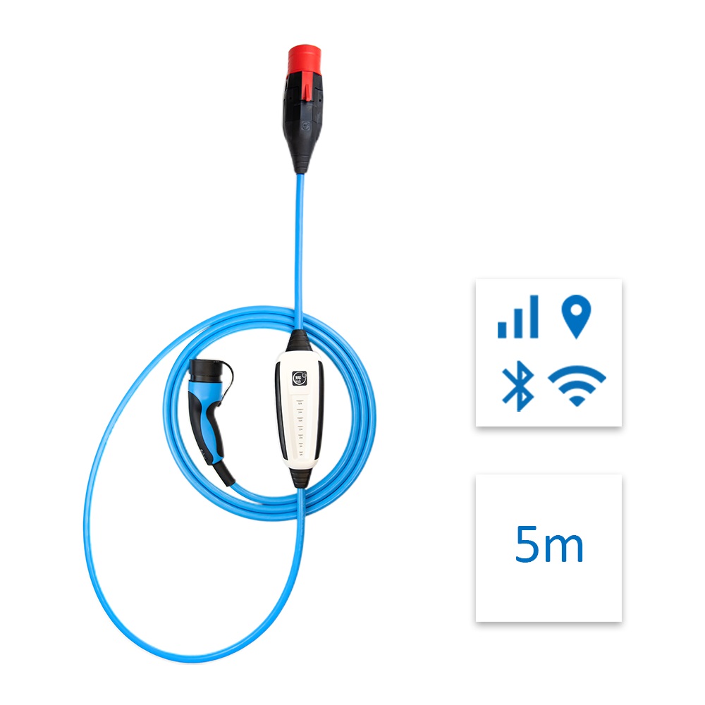 Încărcător mobil 5m, Tip2, 22kW, GSM, GPS, wifi, bluetooth