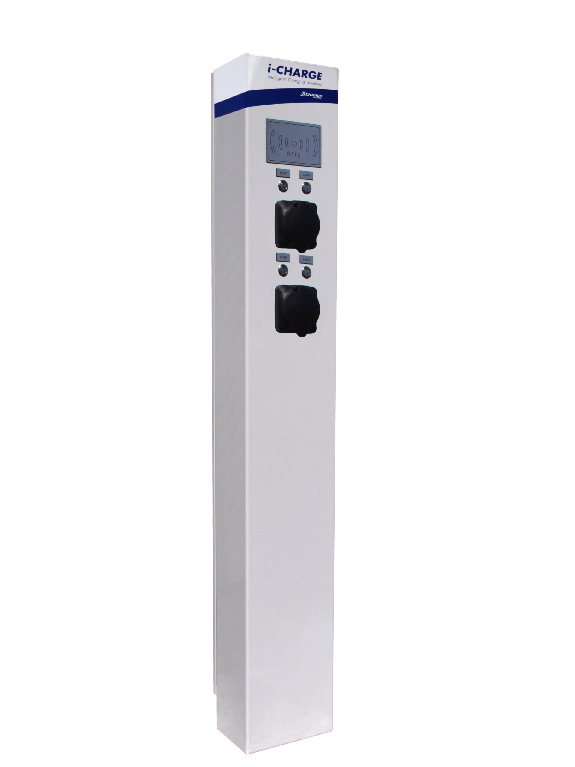 i-CHARGE PUBLIC 200, 2x Type2 22kW load balancing, RFID