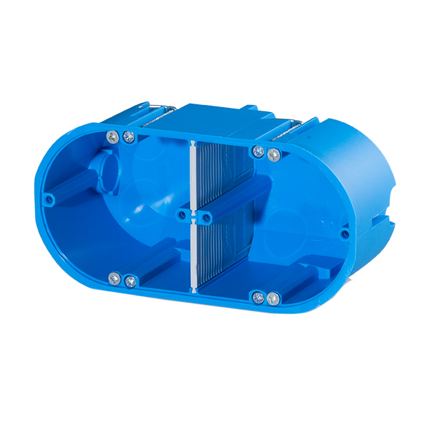 Doză de aparat pentru perete gips carton, dublă