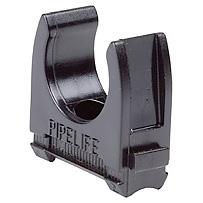 Clemă plastic pt.tub M63mm, fără halogen, negru, 25buc