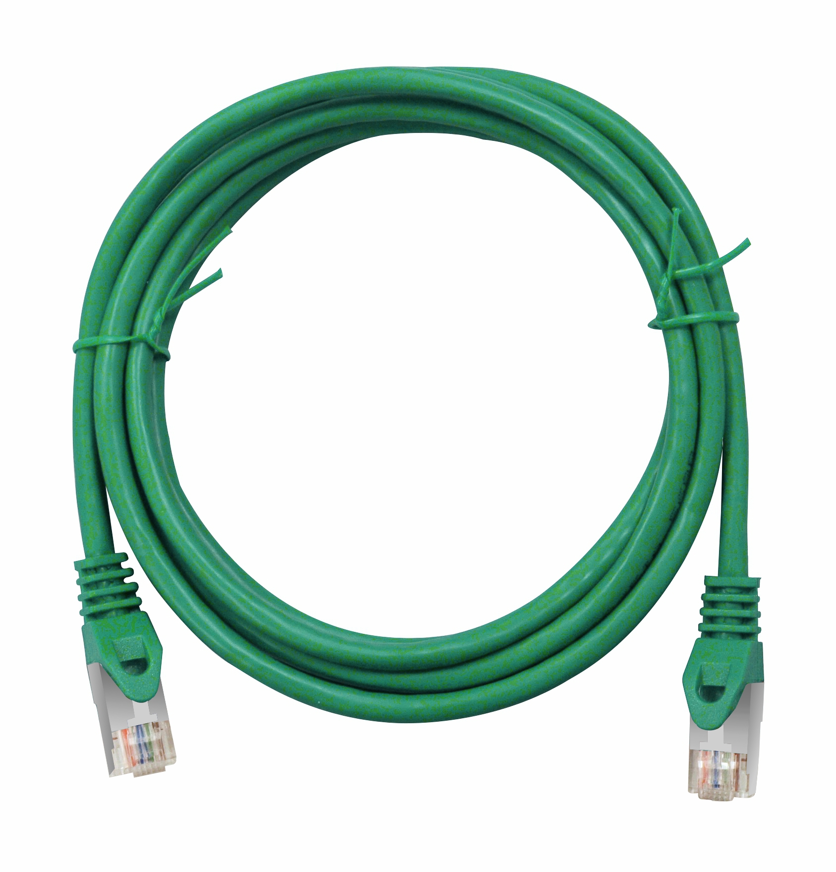 Patchcablu Cat.5e ecranat RJ45 verde 0,5m