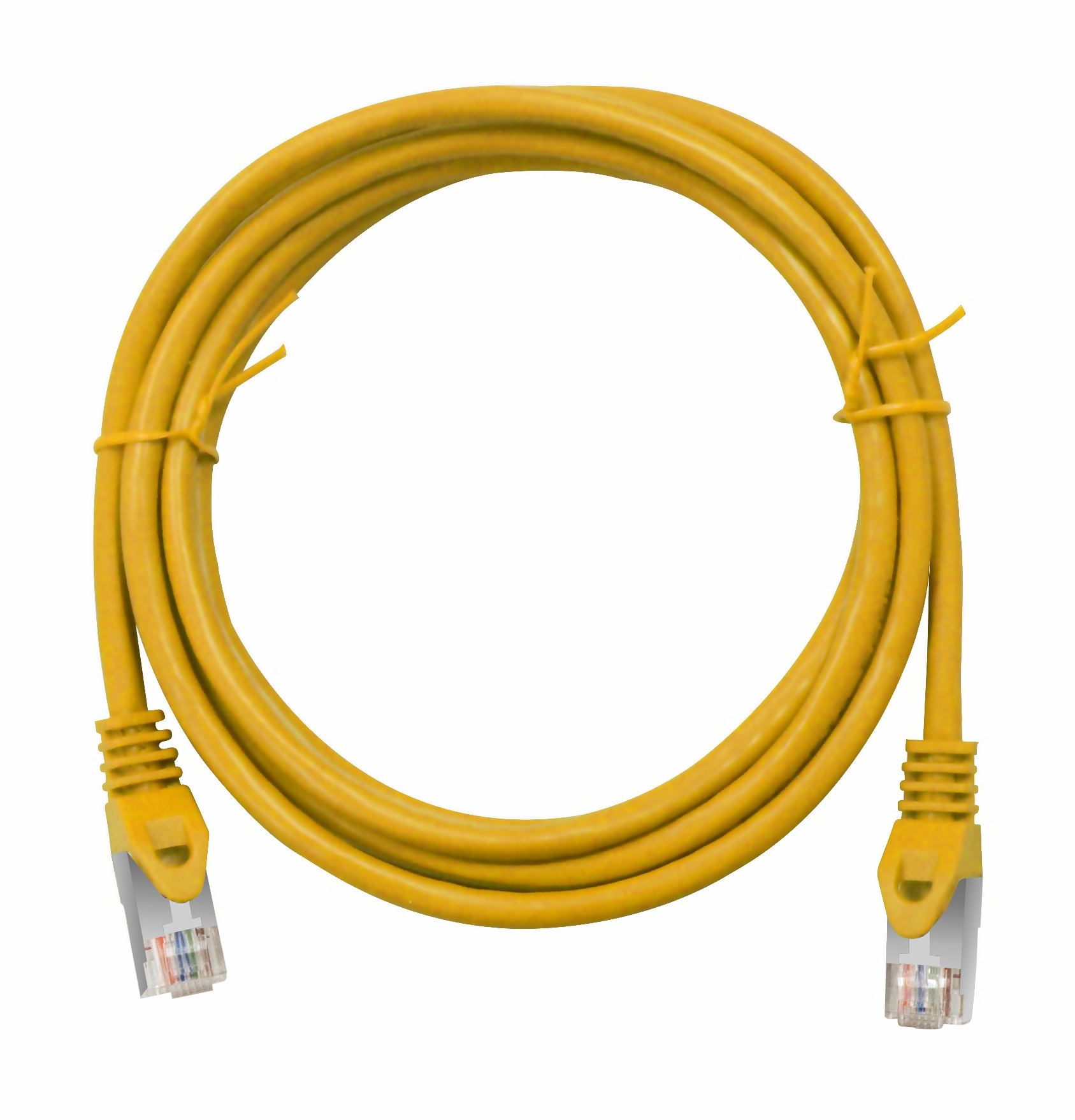 Patchcablu C6a RJ45G 10GB, LS0H, ecranat, galben, 2m