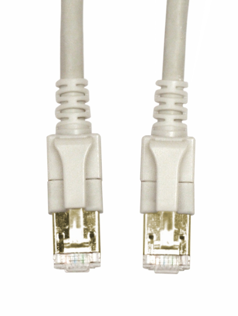 Patchcablu Cat6a cu LED ecranat RJ45 gri 10GB 2,0m