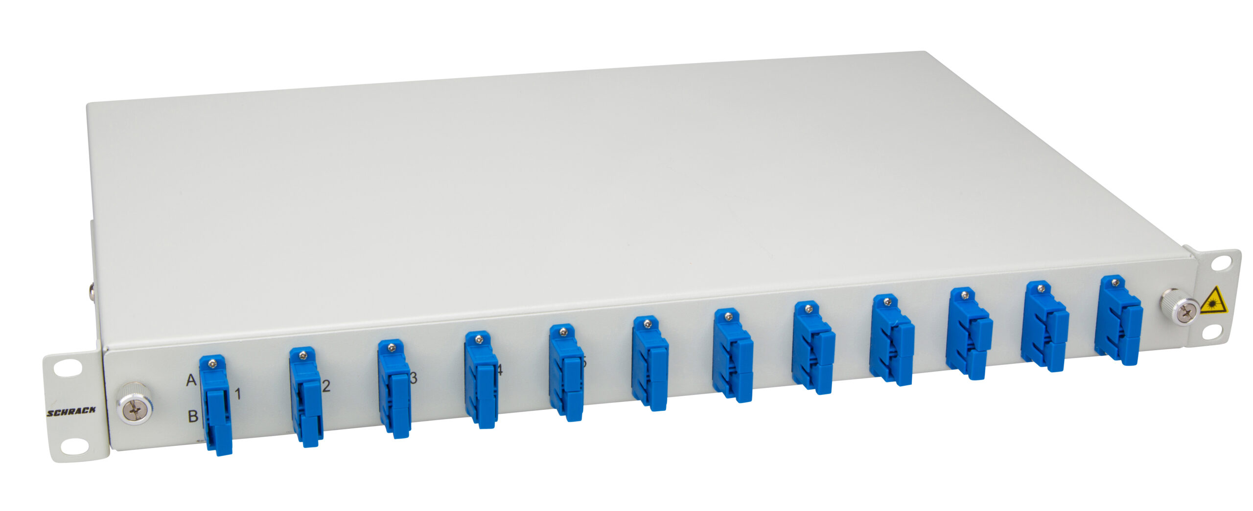 Splicebox, 12 fibre,SC,9/125µm OS2, culisant,19",1UV , ECO