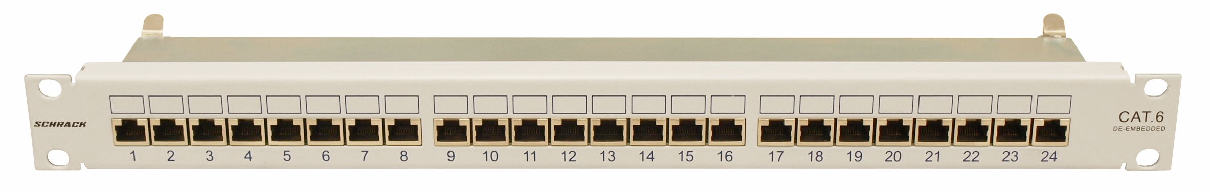 Patchpanel 19" Cat.6 ecranat 24xRJ45G