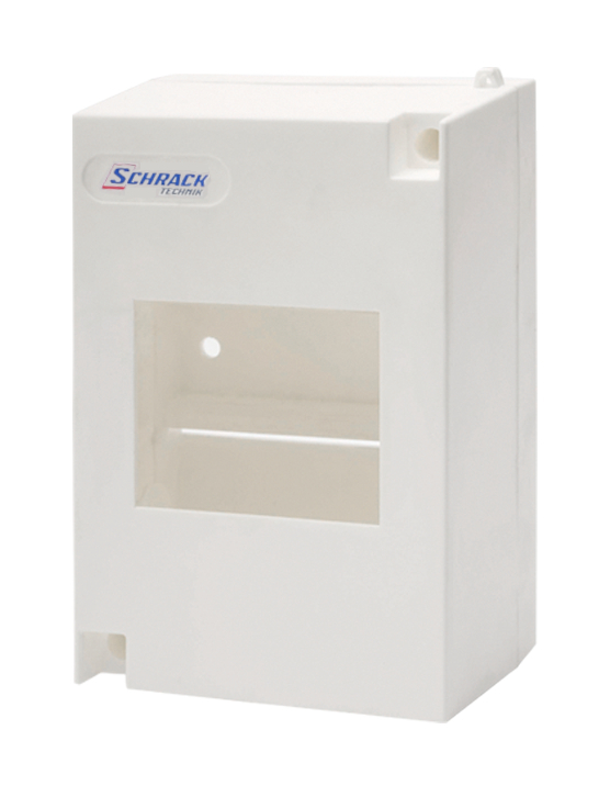 Wall-mounted enclosure 1-row, 4MW, IP30, halogen-free