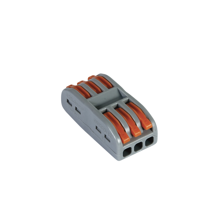 Conector rapid cu orificiu traversant 32A, 2x L-N-PE