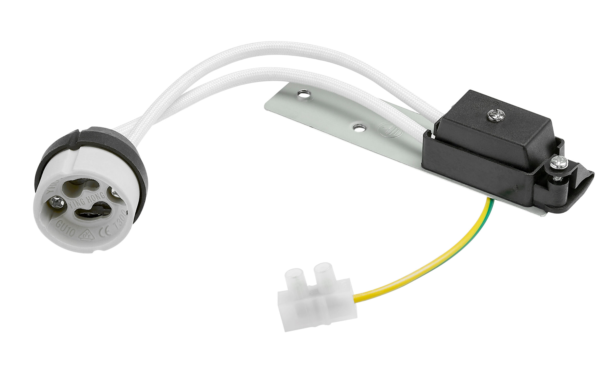 Soclu GU10 230V cu capac terminal şi de protecţie