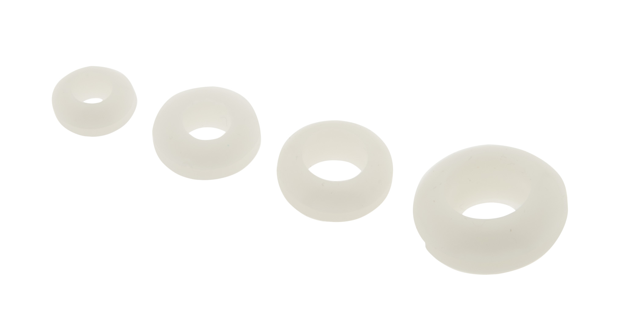 Gummi cable gland white mounting hole 10mm inside 8mm