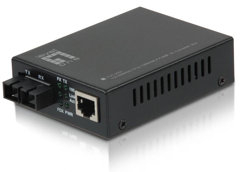 Mediaconvertor 1x RJ45 10/100 - 1x FO SC 100 Multimode 2km