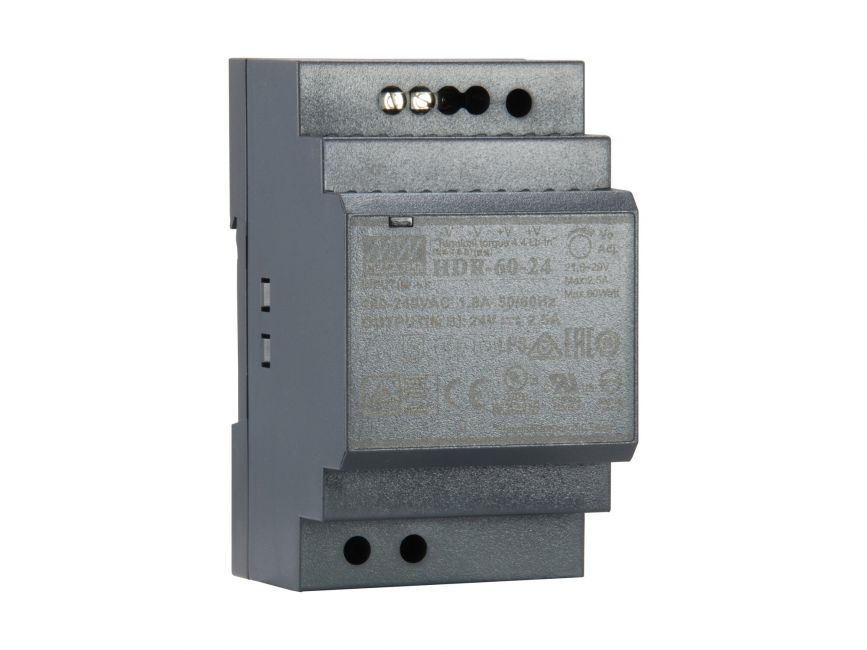 Sursă de alimentare industrială, 24VDC, 60W, șină DIN