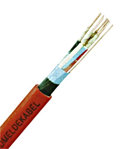 Cablu telec.ignif.fără hal. JE-H(ST)H 2x2x0,8 E60 rosu 300m