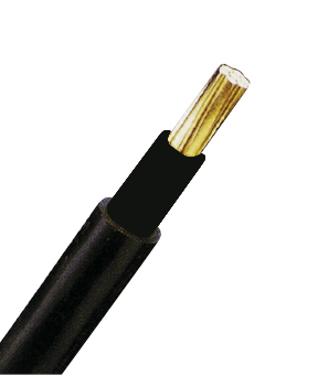 Cablu de energie, PVC, 0,6/1kV  E-YY-O 1x 25 RM negru