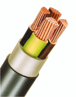 Cablu de energie, PVC, 0,6/1kV  E-YY-J 4x 95 SM negru