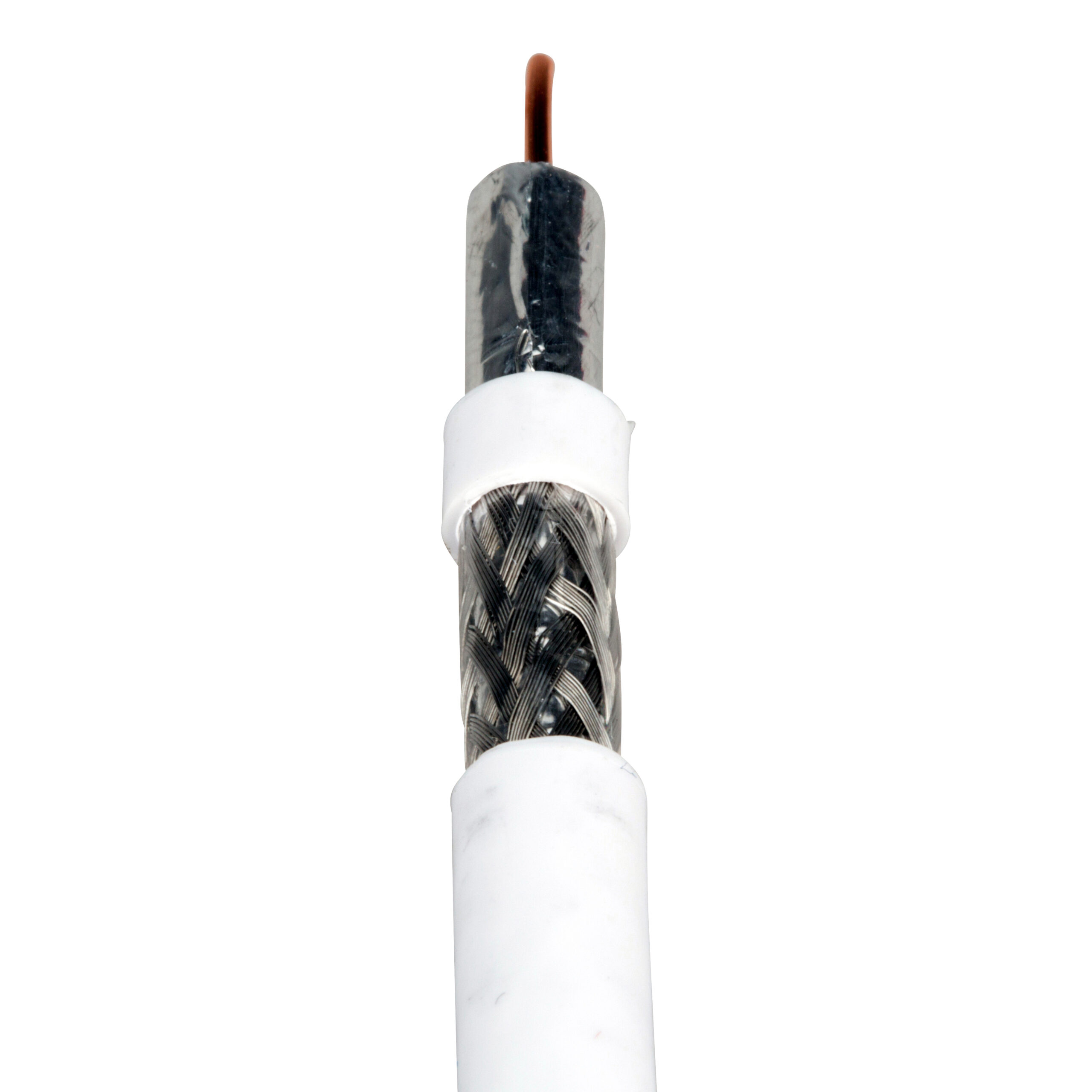 Cablu coaxial DIGI-SAT 3000, 75 Ohm, LS0H, alb, colac 100m