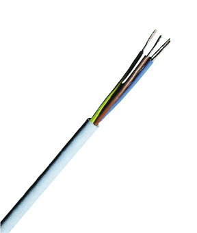 Cablu cu iz. şi manta din PVC, H03VV-F 3G0,75 negru, 100m