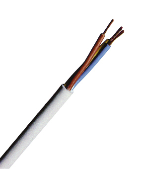 Cablu, iz.+manta PVC, H05VV-F 3 G 0,75mm² gri deschis, 100m