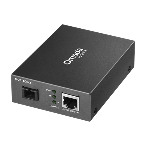 Media Convertor WDM Gigabit RJ45 - Single-mode SC Bi-directional, 2 km - TP-Link Omada MC211CS-2