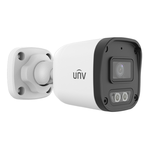 Camera IP ColorHunter 4MP, lentila 2.8mm, IR 30m, WL 15m, Mic, PoE, IP67 - UNV IPC2124LB-AF28-DL-ECO