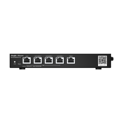 Router 4 x RJ45 1G PoE, 1 x RJ45 1G, Buget PoE 60W, Multi-WAN, Cloud Management - Ruijie RG-EG305GH-P-E - imagine 4
