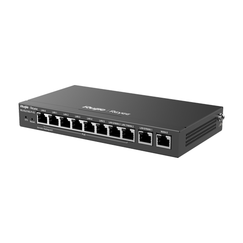 Router 8 x RJ45 1G PoE, 2 x RJ45 1G, Buget PoE 110W, Multi-WAN, Cloud Management - Ruijie RG-EG210G-P-V3 - imagine 2