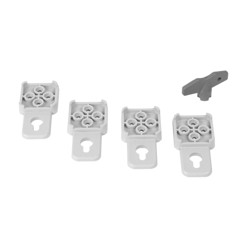 Cutie distributie IP67 din ABS gri, usa mata, placa metalica, 300x400x220 mm PD304022 - imagine 4