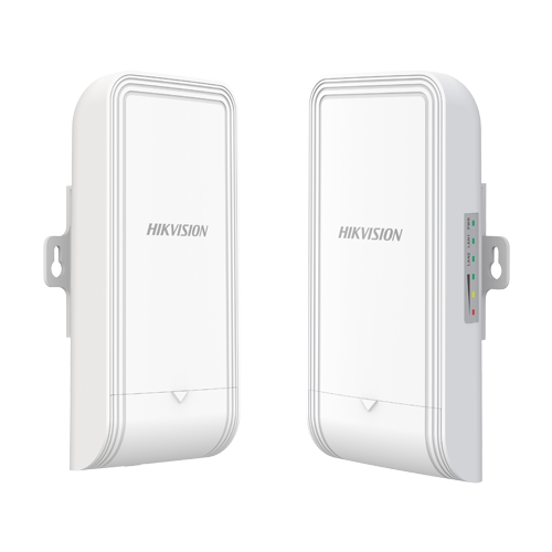Set Bridge wireless 2.4GHz, 300Mbps, 1 km, 7dBi, PoE IN/OUT, Management - HIKVISION DS-3WF1000-EI-2N-P