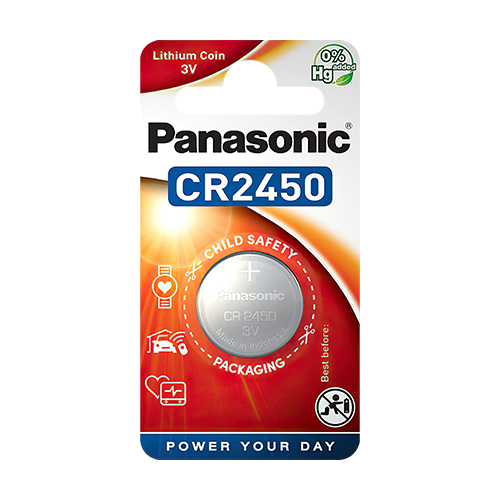 Baterie Lithium 3V, CR2450 - Panasonic BAT-CR2450 - imagine 2