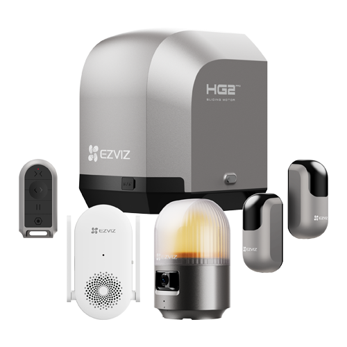 Kit automatizare poarta culisanta 600Kg/8m, Wi-Fi, camera rezolutie 2K, alarma, sirena - EZVIZ CS-HG2-R100-60HC(Pro)