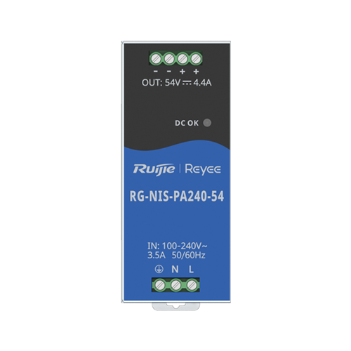 Sursa de alimentare in comutatie, 54V/4.4A, 240W, sina DIN - Ruijie Reyee RG-NIS-PA240-54 - imagine 2
