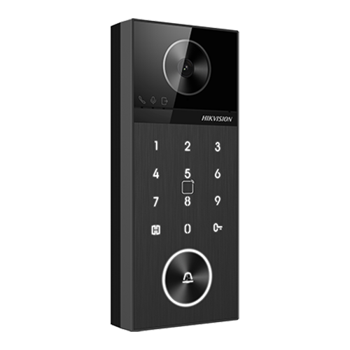 Panou exterior videointerfon TCP/IP 4MP, IR 3m, WI-FI6, Bluetooth, PIN, PoE, M1, IP65 - HIKVISION DS-KV6124-WBE1