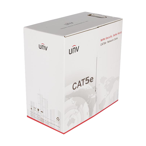 Cablu UTP cat5e 0.45mm, cupru integral, cutie 305 metri, ECA - UNV CAB-LC2100A-E2-ECA-IN