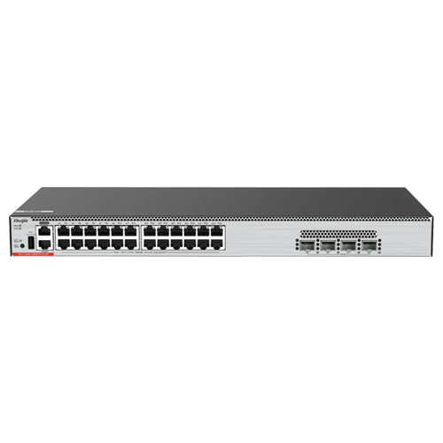 Switch L3, 24 x RJ45 5G PoE++ (90W), 4 x SFP28 25G, Cloud Management - Ruijie RG-CS86-24MG4VS-UP
