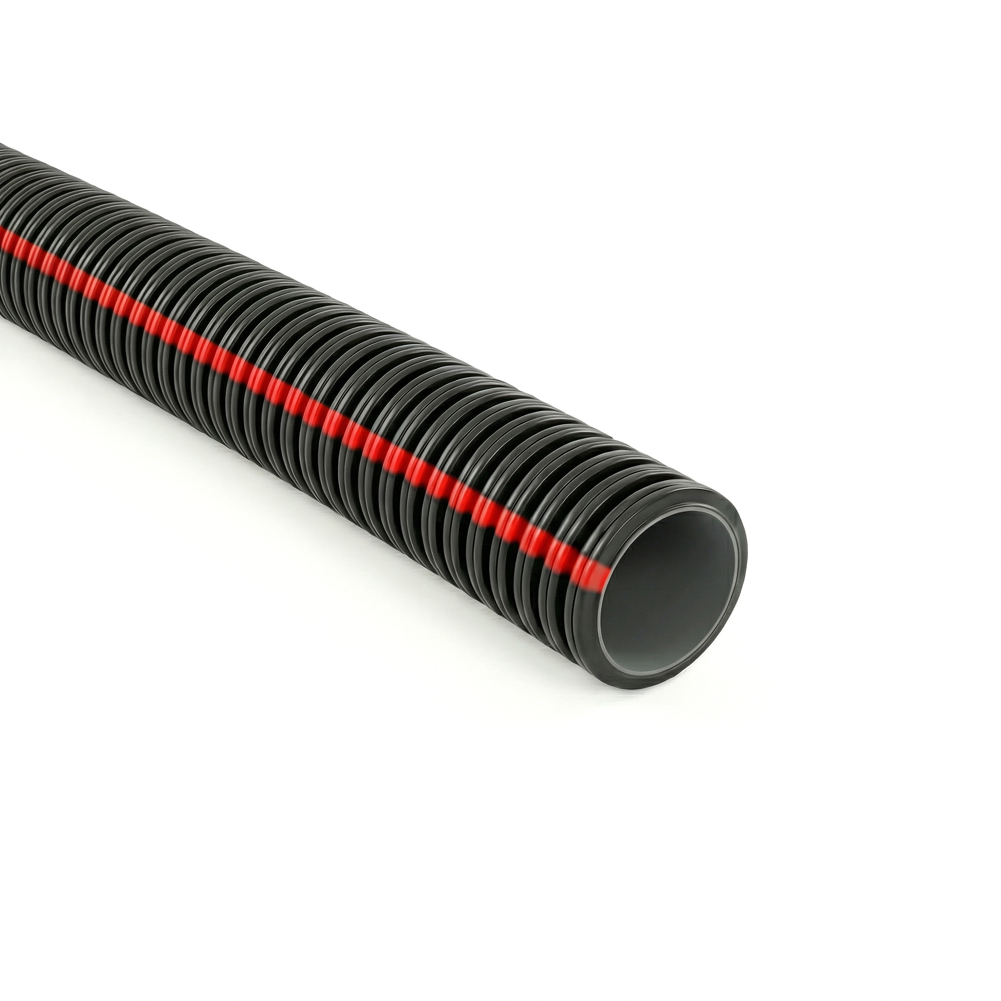 Tub gofrat cu pereti dubli 750N, D50, HF, stabilizat UV, cu fir si cupla